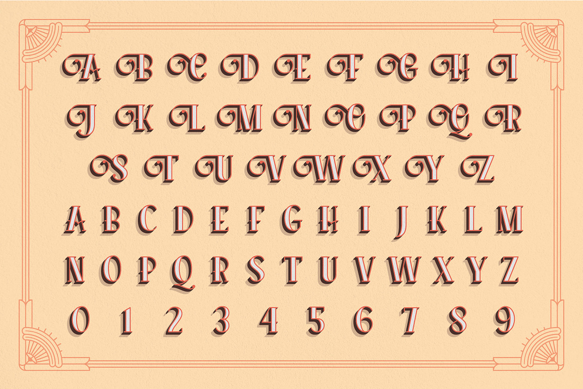 Beijin Layered Font, a Serif Font by Abbasy Studio (Photo 4 of 9)