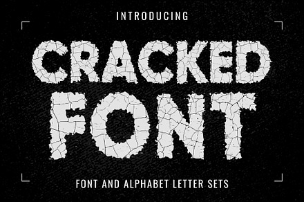 Cracked Font