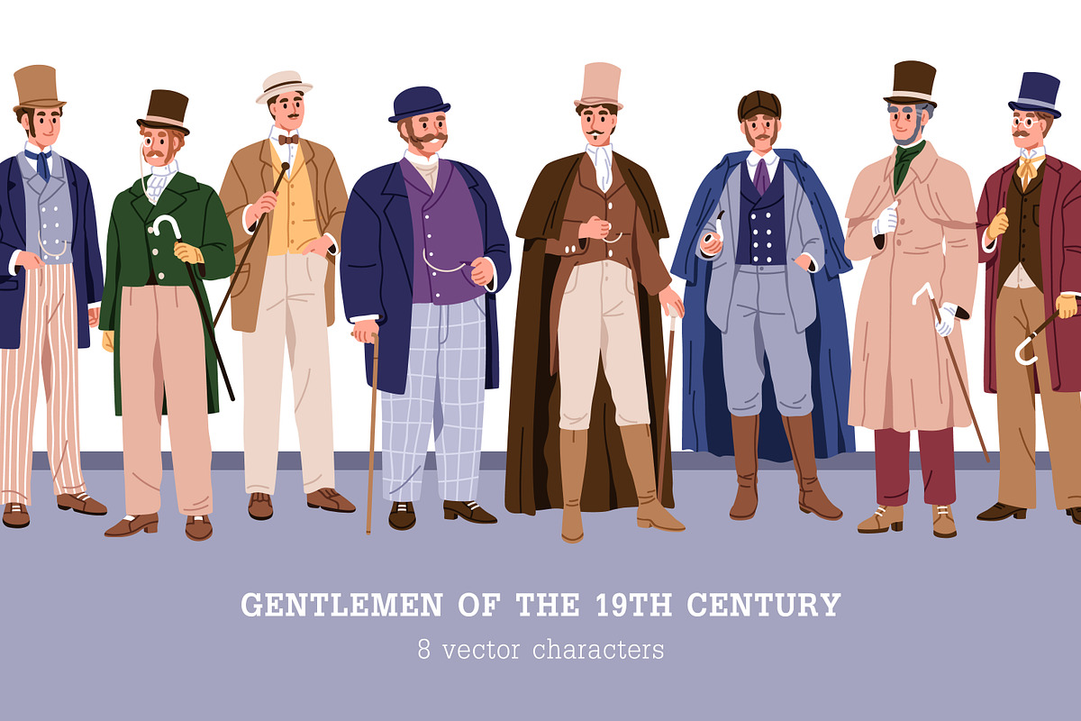Retro, vintage fashion gentlemen set, a Person Illustration by Good Studio (Photo 1 of 4)