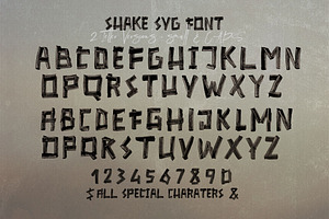 SHAKE Brush & SVG Font