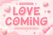 Love Coming - Cute Valentine Font