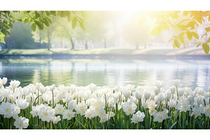 relax white bright border tranquil, a Nature Photo by pikepicture