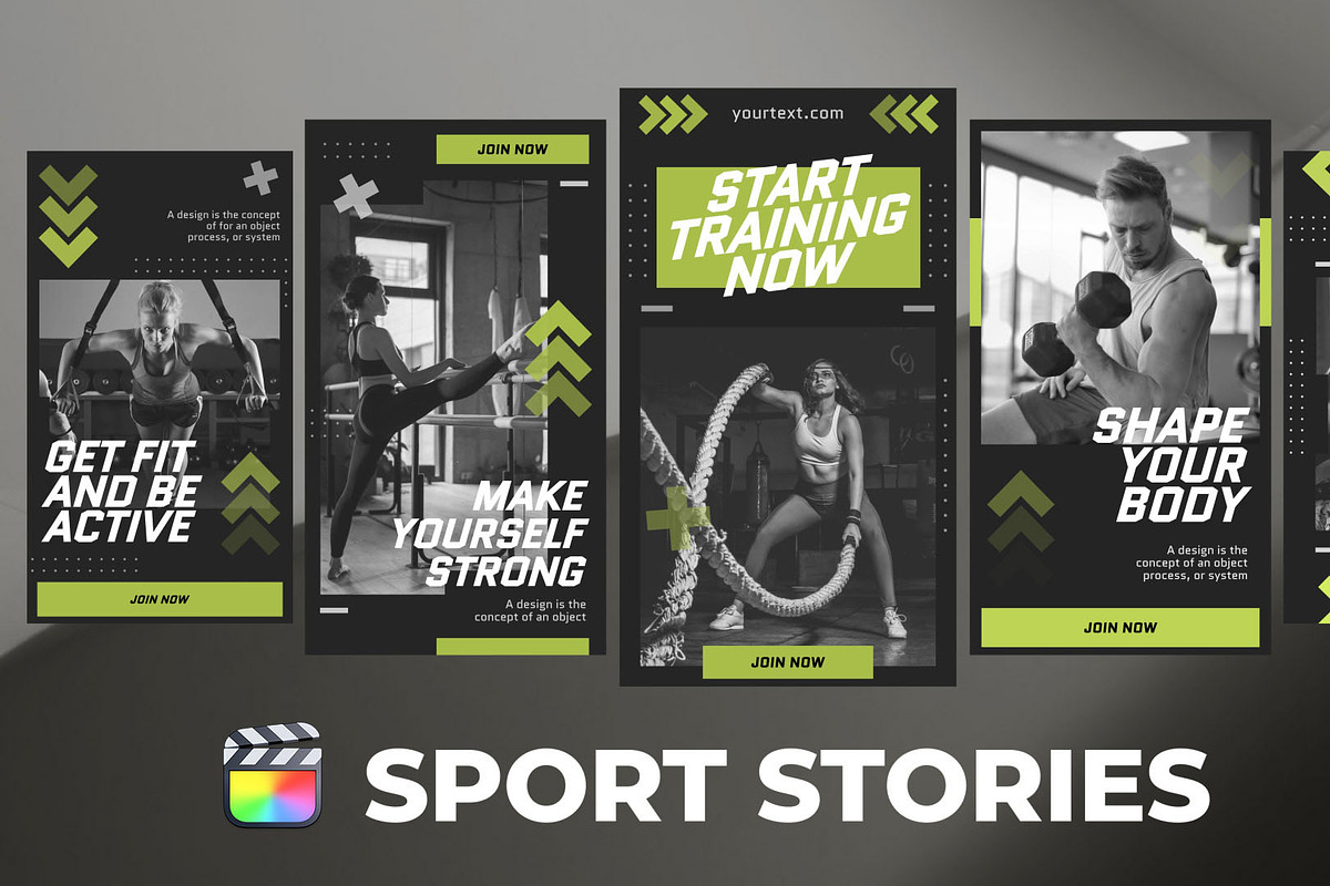 Sport Stories for Final Cut Pro, a Templates & Theme by iamkoltunov (Photo 2 of 2)