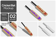 Cricket Bat Mockup, a Merchandise Mockup by Unerispace (Thumbnail 1 of 4)