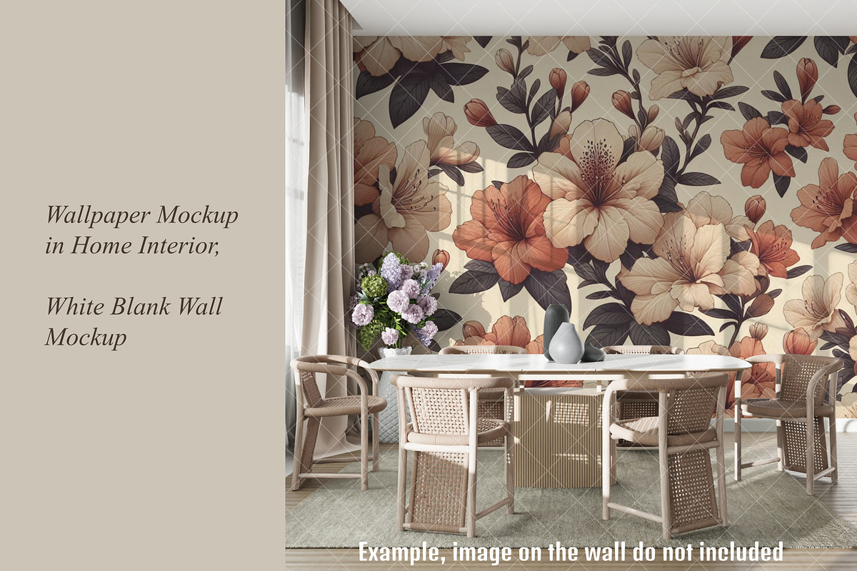 Wallpaper Mockup in Home Interior, a Product Mockup by MockupArtDesign (Photo 3 of 9)
