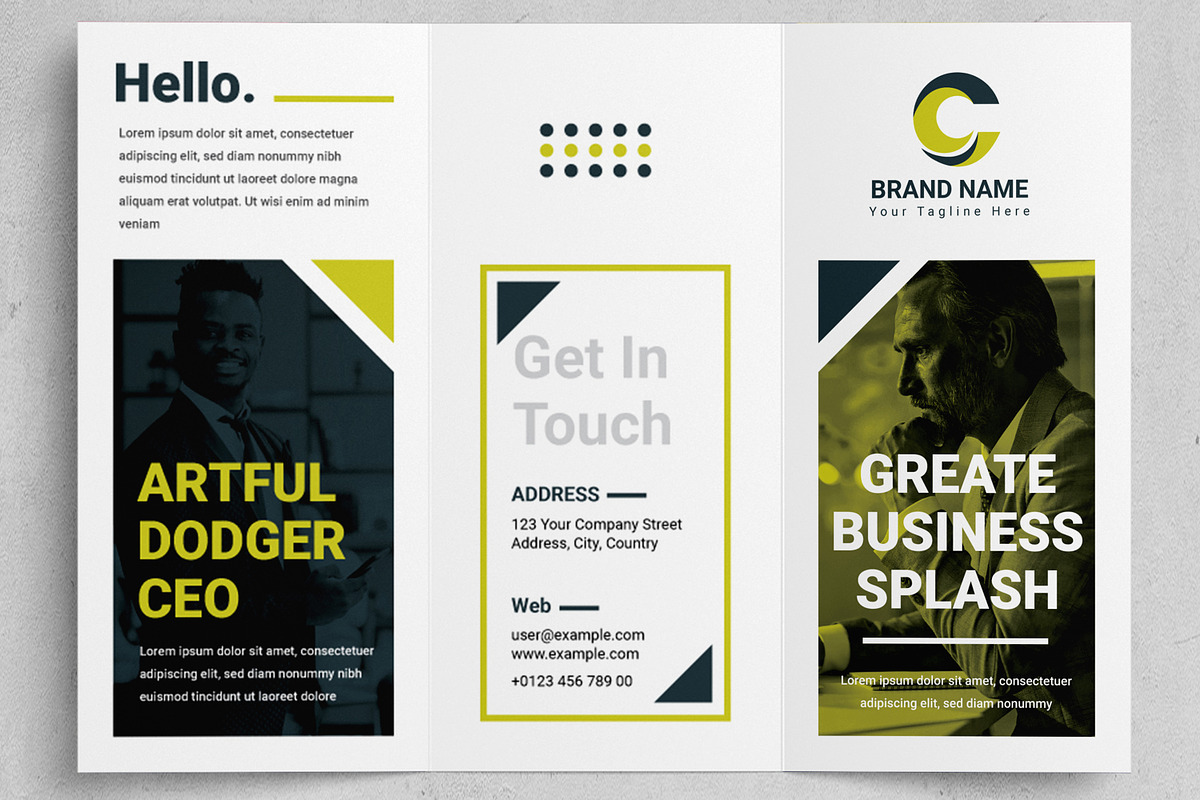 Business Trifold Brochure, a Brochure Template by MightyDesign (Photo 2 of 7)