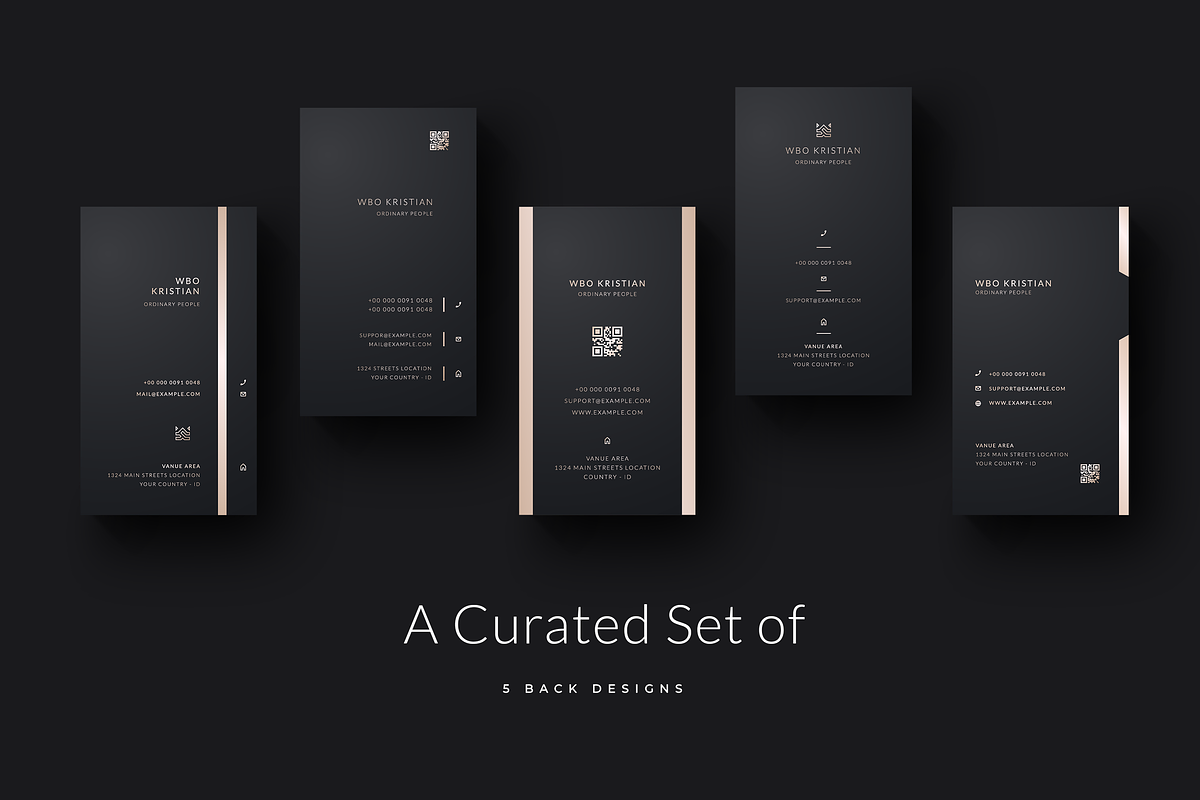 Royale Business Card - 5 Bundles, a Business Card Template by Ctrl space studio (Photo 2 of 9)