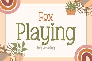 Fox Playing Font