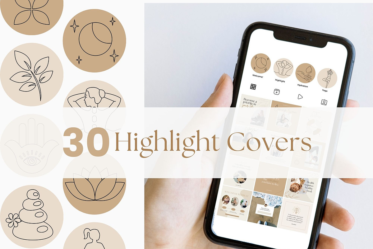 Health & Wellness Instagram Bundle, a Social Media Template by Ciera Design Templates (Photo 4 of 11)