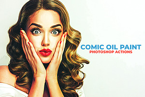 Comic Oil Paint Photoshop Actions