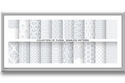 Geometric floral set of patterns., a Pattern Graphic by RODINA (Thumbnail 3 of 3)