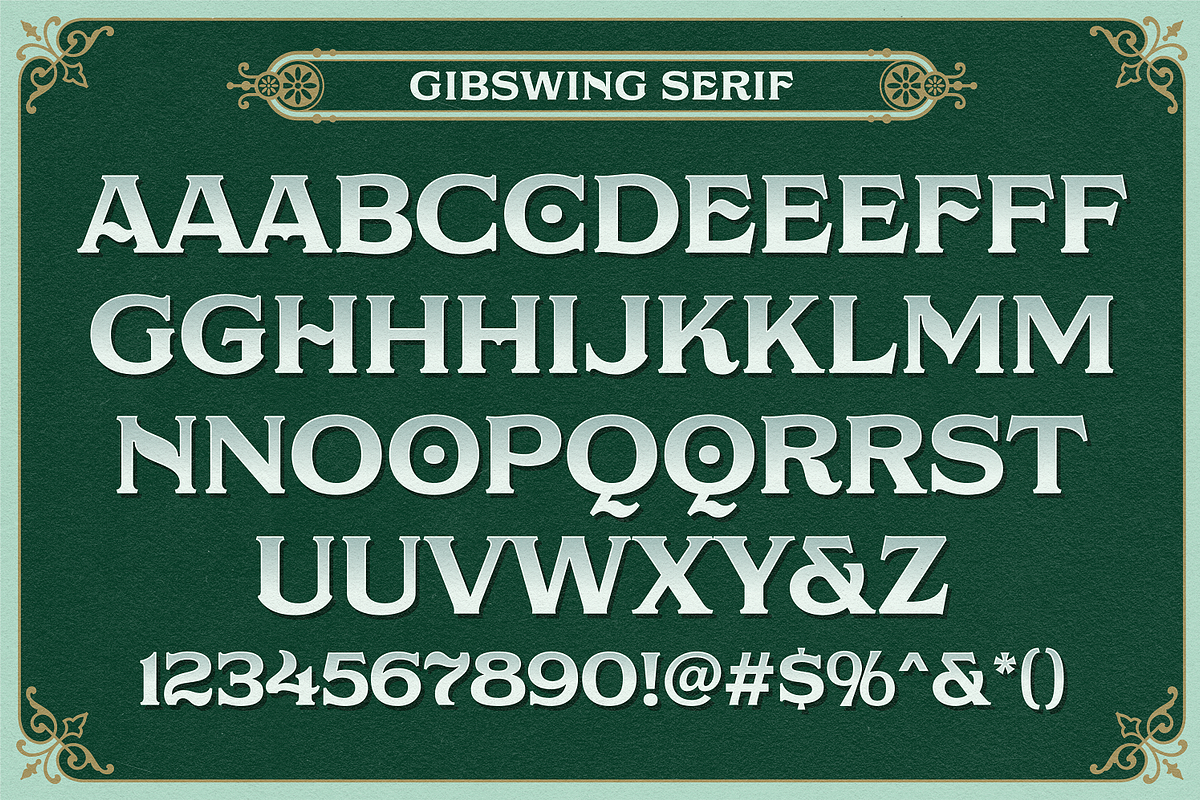 NS Gibswing Fonts + Extras, a Font by Novisouldado (Photo 8 of 11)