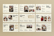 Cream Business Plan Google Slide, a Presentation Template by graphicook (Thumbnail 6 of 10)