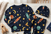 Seamless pattern of space, a Texture Illustration by JYa_Design (Thumbnail 2 of 4)