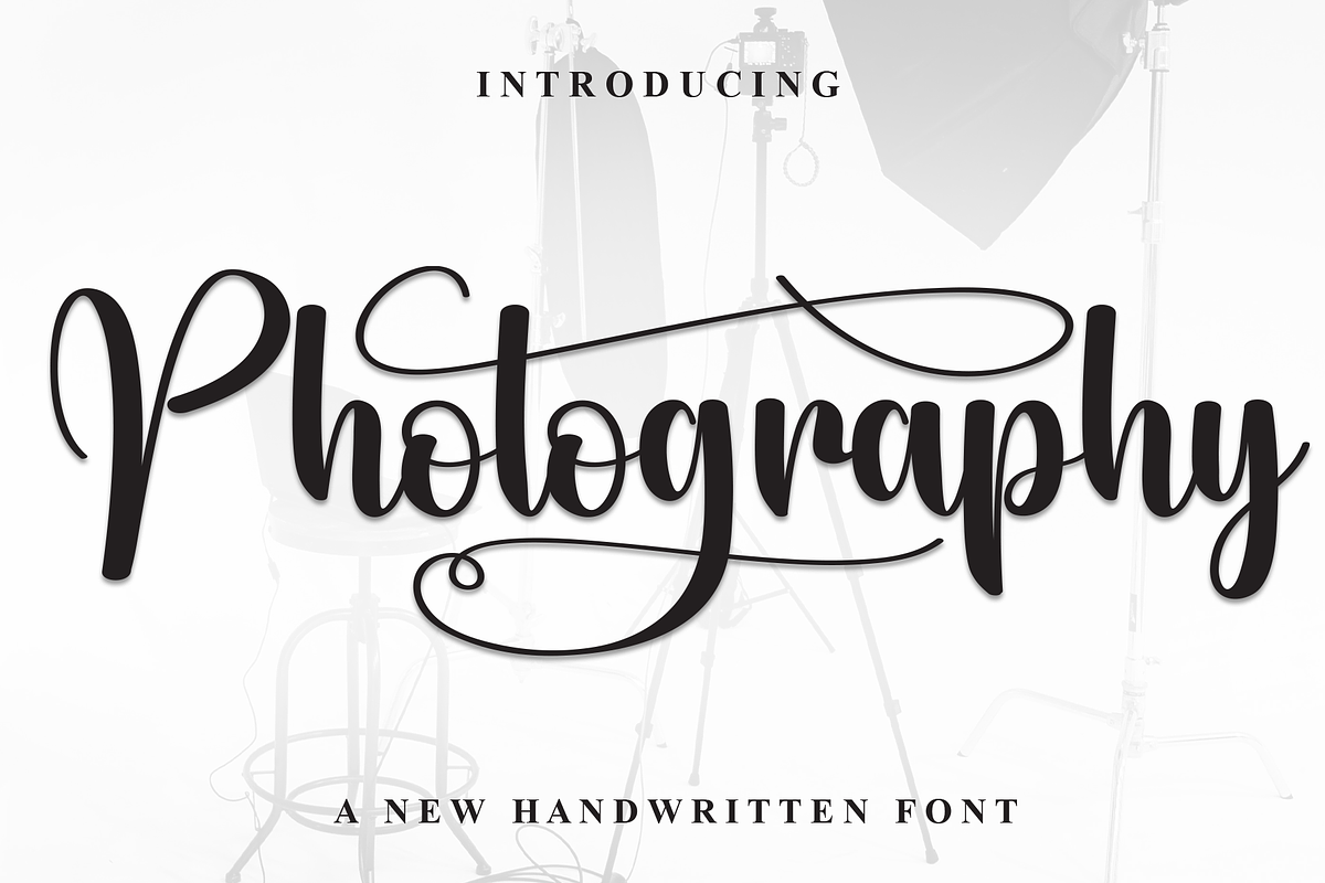 Photography | Script Font, a Handwritten Font by Scratchones (Photo 1 of 9)