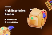 Education 3D Icons Set, an Object 3D Model by Karacis Studio (Thumbnail 2 of 6)