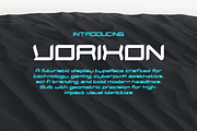 Vorixon Futuristic Display Font, a Sans Serif Font by mesuka (Thumbnail 1 of 5)