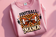 Football Mama Png Tshirt Bow Sports, a Sport Illustration by SugarCloudStudioArt (Thumbnail 4 of 6)