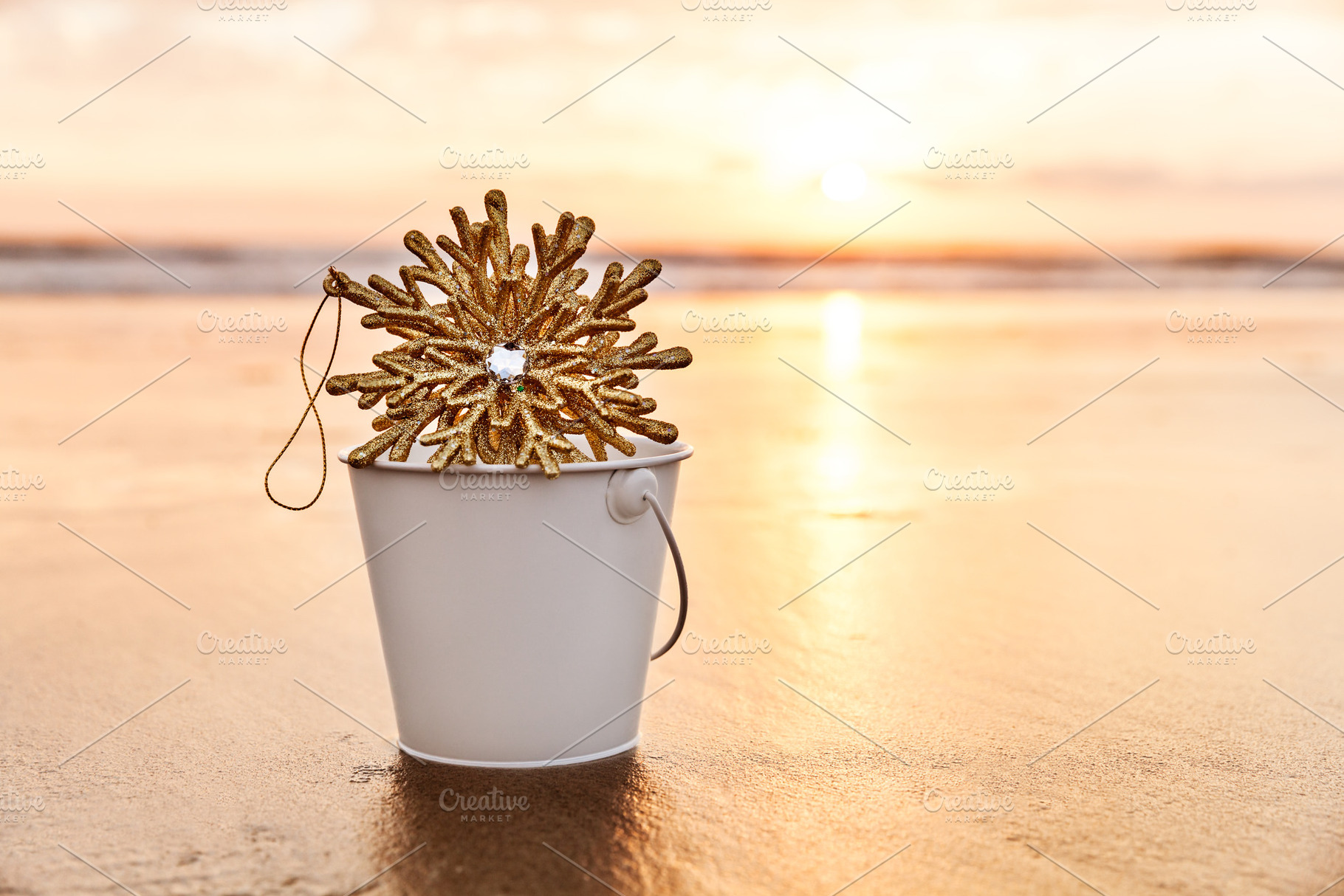 Christmas Snowflake in a Bucket, a Holiday Photo by PhotographerJen