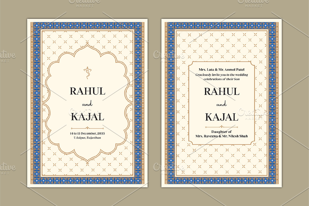 Indian Wedding Invitation Templates, an Invitation Template by Kaushal Jangid (Photo 2 of 6)
