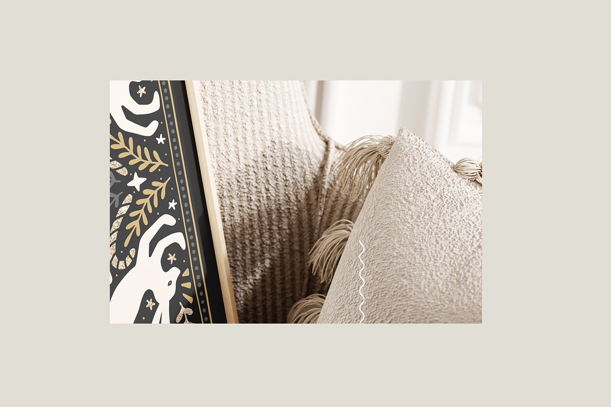 SPARKLING | Christmas Frame Mockup, a Household Mockup by Stykke Studio (Photo 4 of 6)
