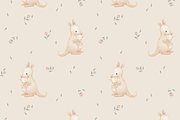Kangaroo Cuddles – Clipart & Pattern, a Pattern Graphic by tetiartline (Thumbnail 6 of 7)