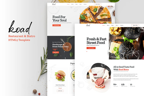 Restaurant & Bistro HTML Template preview 2