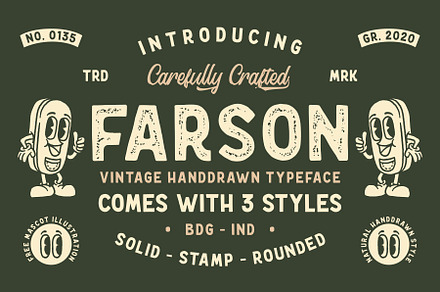 Farson - Vintage Typeface