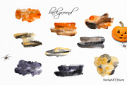 Watercolor Halloween clipart, a Seasonal Illustration by SvetaArtStore (Thumbnail 7 of 10)