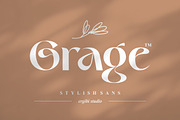 Grage - Stylish Sans, a Sans Serif Font by ErgibiStudio (Thumbnail 1 of 10)