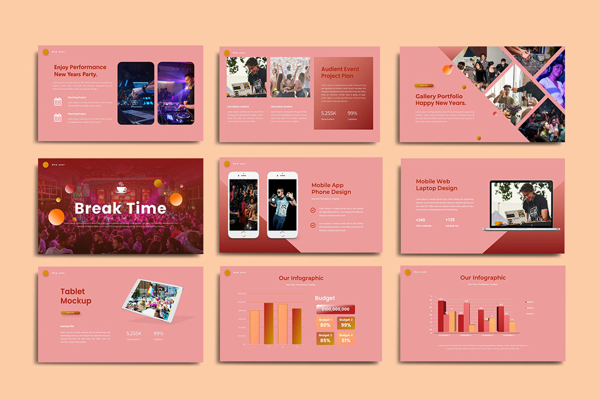 New Years Powerpoint Template, a Presentation Template by yanindesign (Photo 4 of 5)