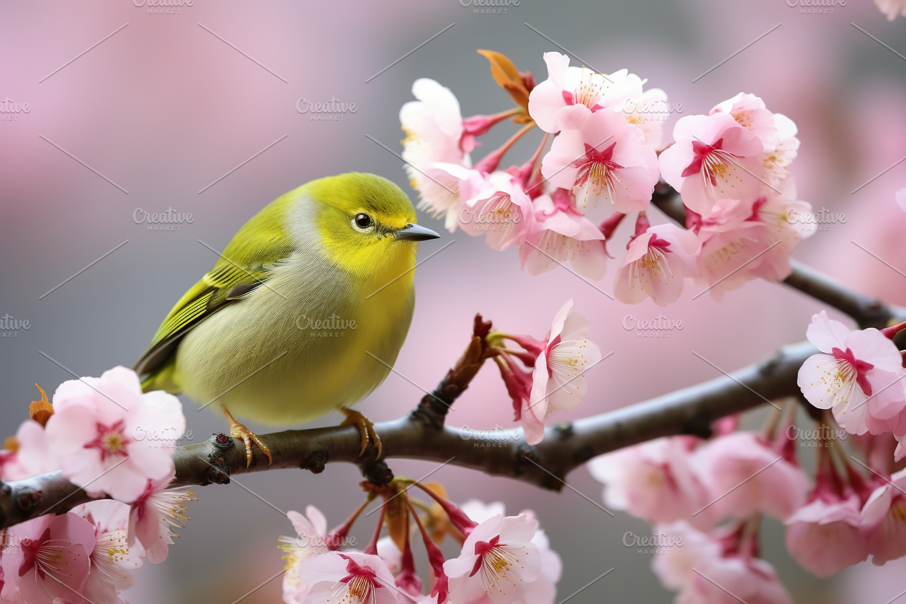 Little bird sitting on a branch of tree, an Animal Photo by AlyaAnd
