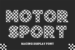 Motor Sport – Racing Font, a Font by Fourteen Letter