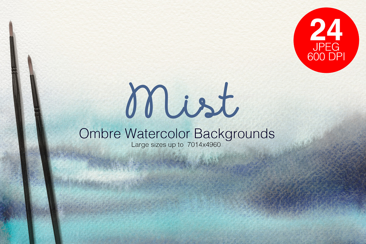 Watercolor Ombre Collection, a Texture Illustration by NadyaKo (Photo 1 of 3)