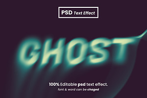 Smoke blur text effect style