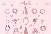 Christmas Hand Drawn Line Art, a Seasonal Illustration by Summer Nightingale Art (Thumbnail 16 of 19)