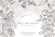 Minimalistic Line Art Roses, a Decorative Illustration by La Petite Line Art (Thumbnail 1 of 12)