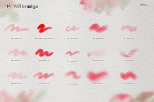 Watercolor Botanical Brushes PRO