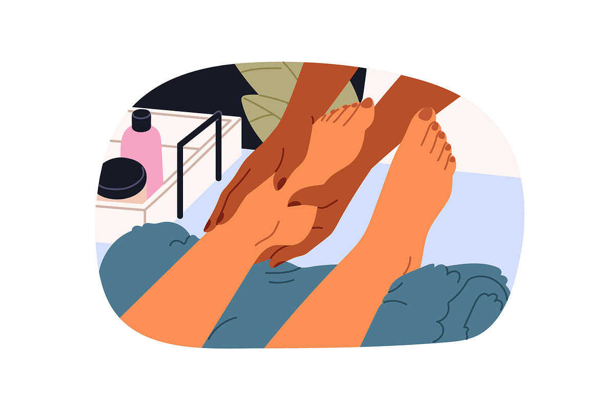 Masseurs do massage, SPA center set, a Healthcare Illustration by PaperTrident (Photo 7 of 7)