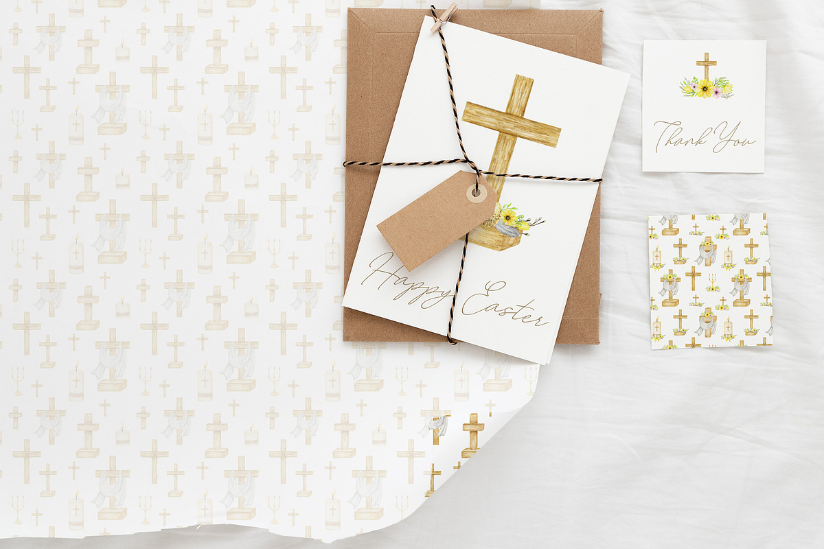 Church and crosses religious clipart, an Illustration by svetlanaARTdreams (Photo 4 of 13)