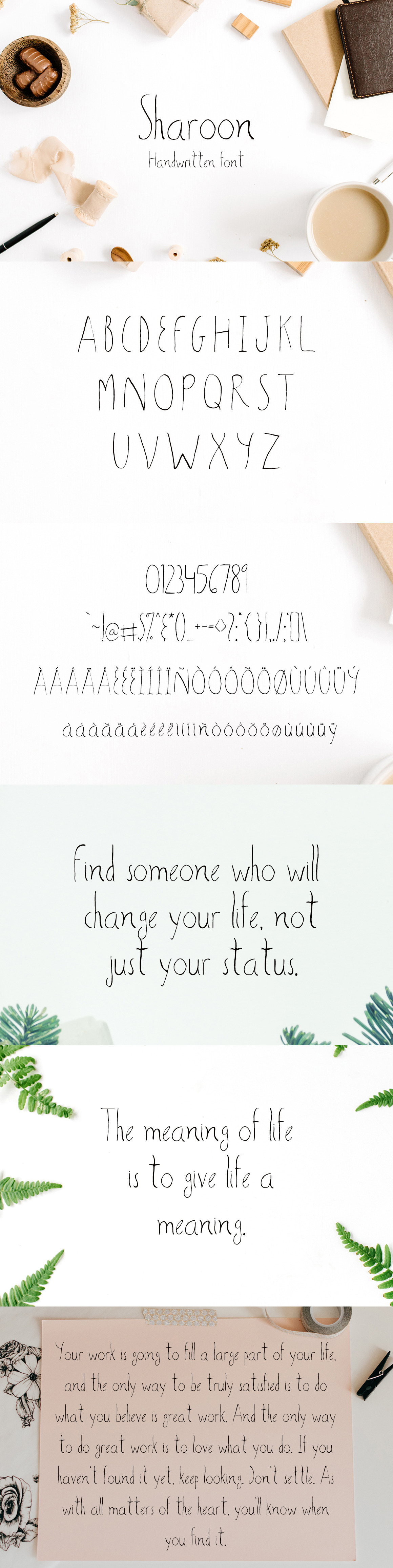 Sharoon Handwritten Sans Serif Font, a Sans Serif Font by Creativetacos