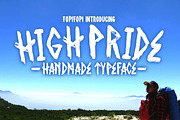 Sale ! 50% off High Pride, a Font by fopifopi (Thumbnail 1 of 4)