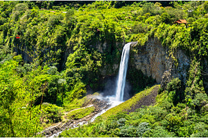 Manto de la Novia waterfall and, a Nature Photo by Leonid Andronov