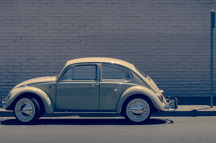 Vintage car stock photograph