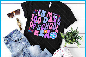 In My 100 Days Of School Era Retro, a Graphic by Creativeusart