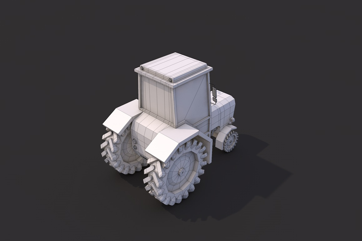 Low Poly Tractor, a Cars & Vehicle 3D Model by CreativeeArt (Photo 7 of 8)
