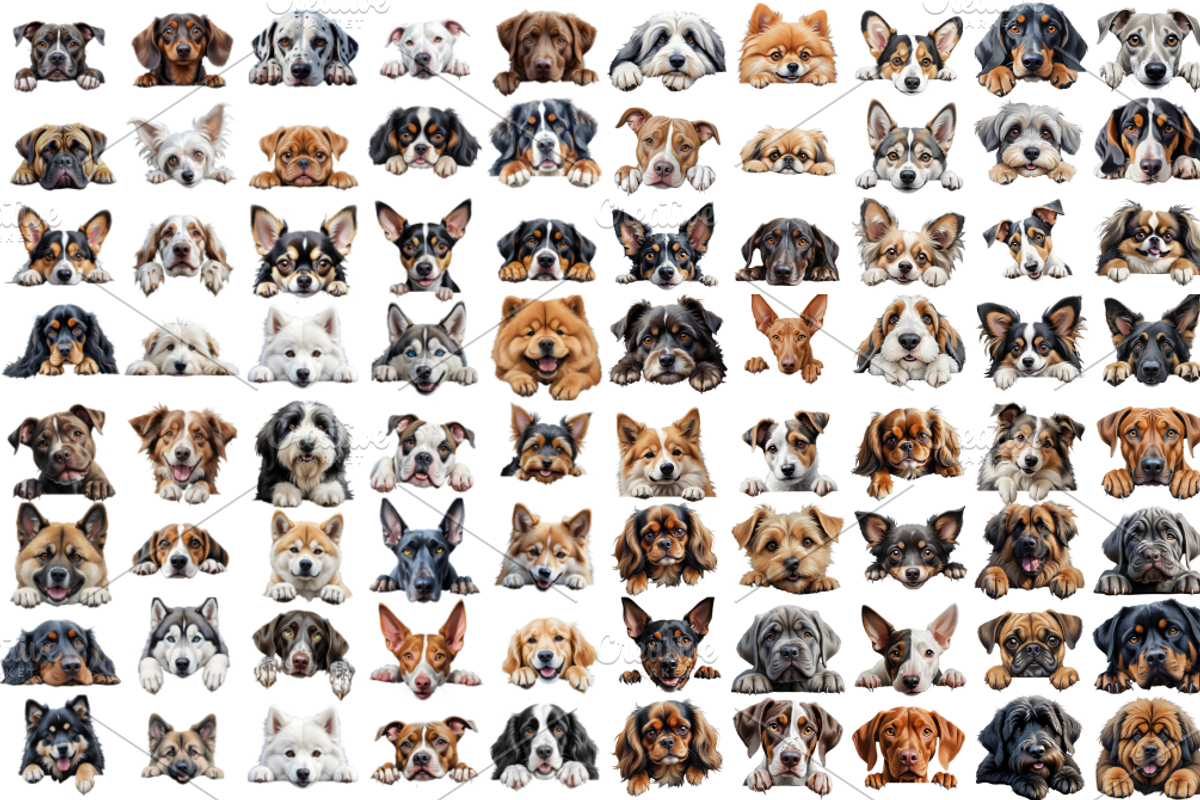 240 Breed Of Peeking Dog Clipart, an Animal Illustration by Coralcreations (Photo 3 of 3)