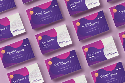 Fancy Geometric Business Card