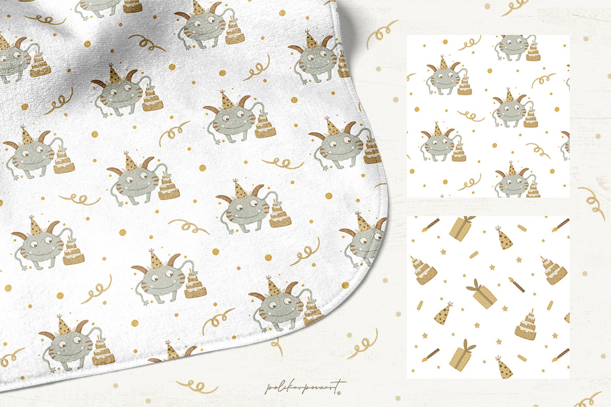 MONSTER PARTY. Kids collection, an Animal Illustration by polikarpovaart (Photo 7 of 10)