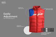 Puffer Vest Mockup, a Hoody Mockup by Pipello Grafik (Thumbnail 2 of 3)